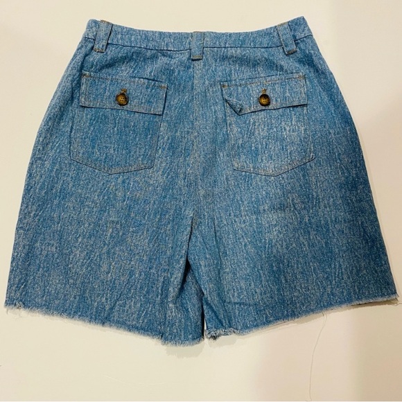 FRNCH DENIM JEAN HIGH WAIST BERMUDA OANA SHORTS SIZE Small - Picture 12 of 12